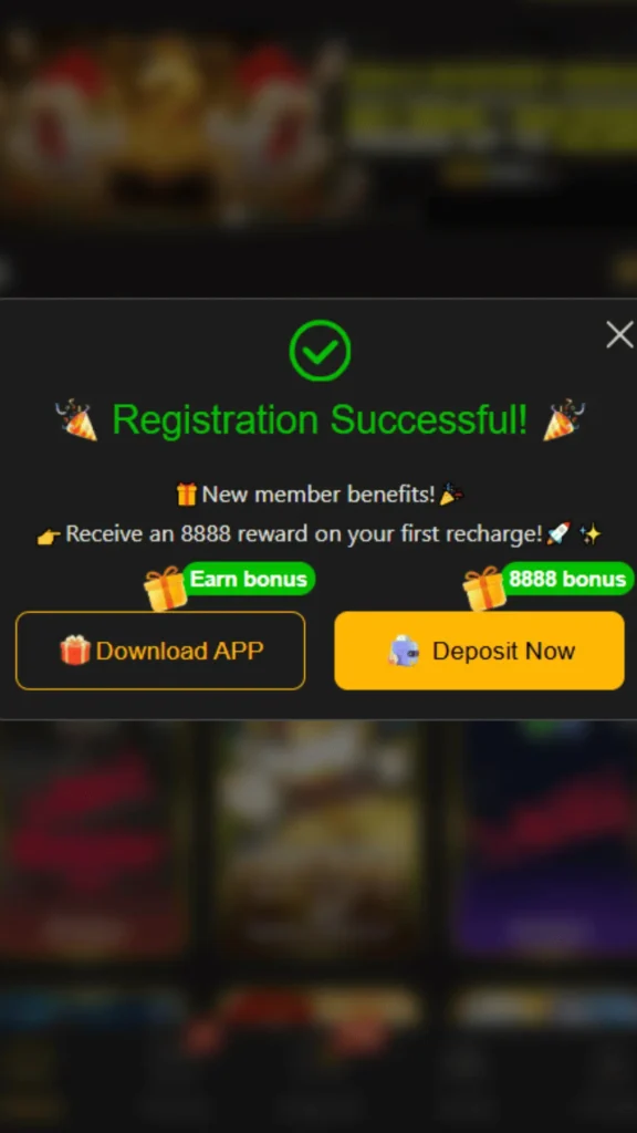 188pkr game register success